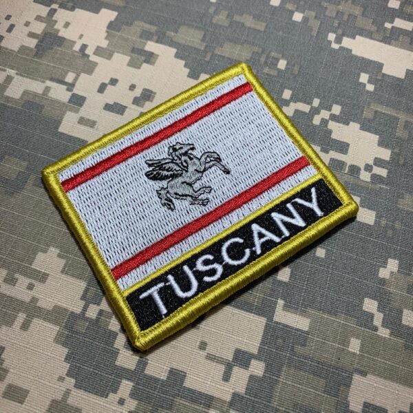 BE0229NV01 Bandeira Toscana Patch Bordado Fecho Contato - Imagem 3