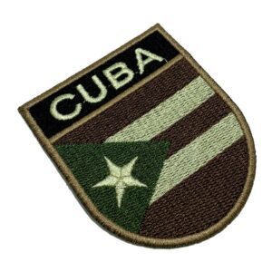 BP0010ET03 Bandeira Cuba Patch Bordado Termo Adesivo
