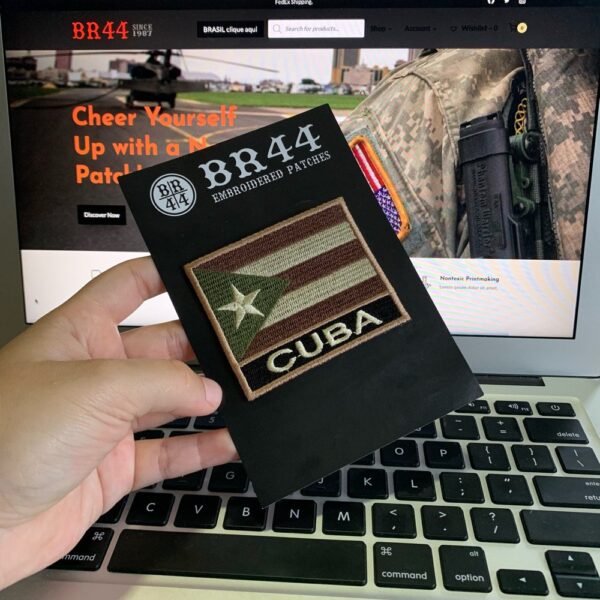 BP0010NT03 Bandeira Cuba Patch Bordado Termo Adesivo - Imagem 3