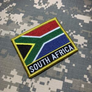 BP0021NV01 Bandeira África do Sul Bordado Fecho Contato