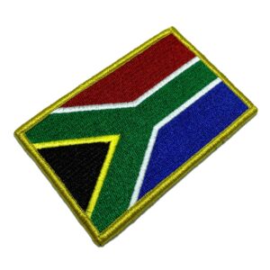 BP0021V21 Bandeira África do Sul Patch Bordado Fecho Contato