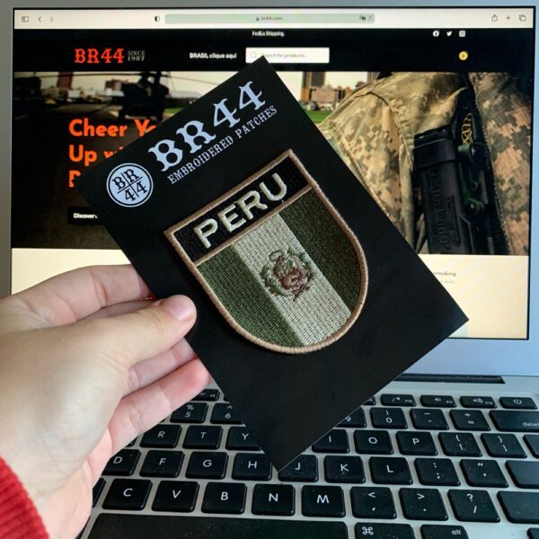 BP0028ET03 Bandeira Peru Patch Bordado Termo Adesivo - Imagem 3