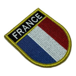 BP0031EV01 Bandeira França Patch Bordado Fecho Contato
