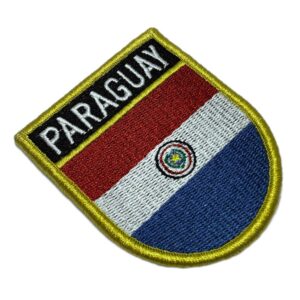 BP0047EV01 Bandeira Paraguai Patch Bordado Fecho Contato