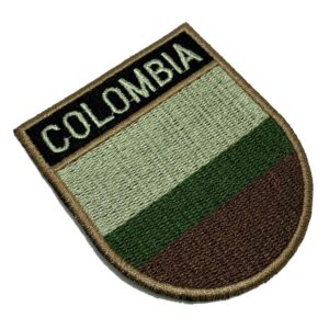 BP0049ET03 Bandeira Colômbia Patch Bordado Termo Adesivo