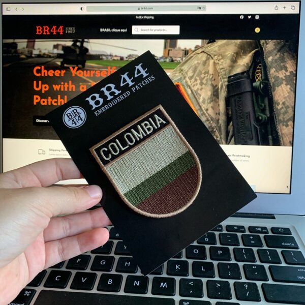 BP0049ET03 Bandeira Colômbia Patch Bordado Termo Adesivo - Imagem 3