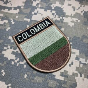 BP0049ET03 Bandeira Colômbia Patch Bordado Termo Adesivo