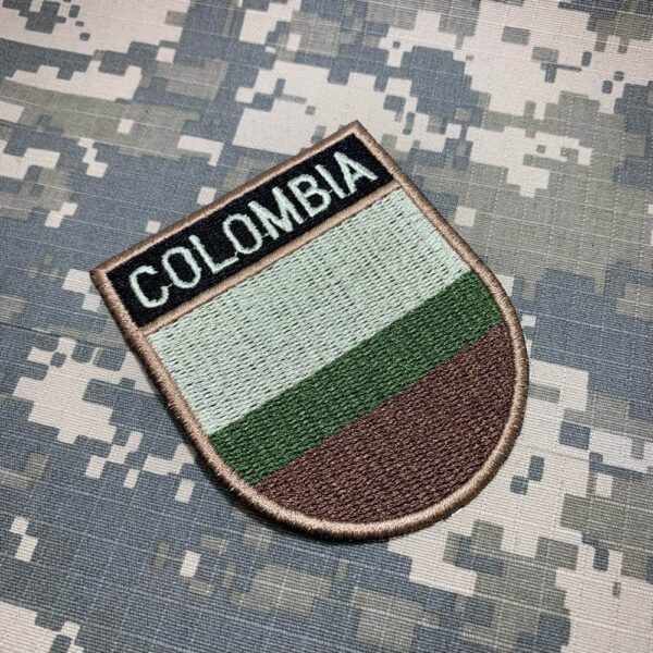 BP0049ET03 Bandeira Colômbia Patch Bordado Termo Adesivo - Imagem 2