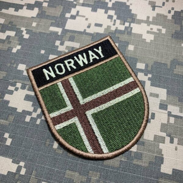 BP0054ET03 Bandeira Noruega Patch Bordado Termo Adesivo - Imagem 2