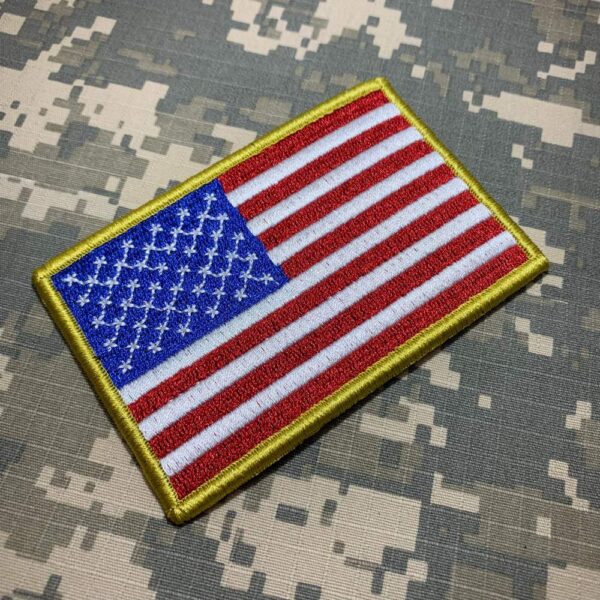BP0055V21 Bandeira EUA Patch Bordado Fecho Contato - Imagem 2
