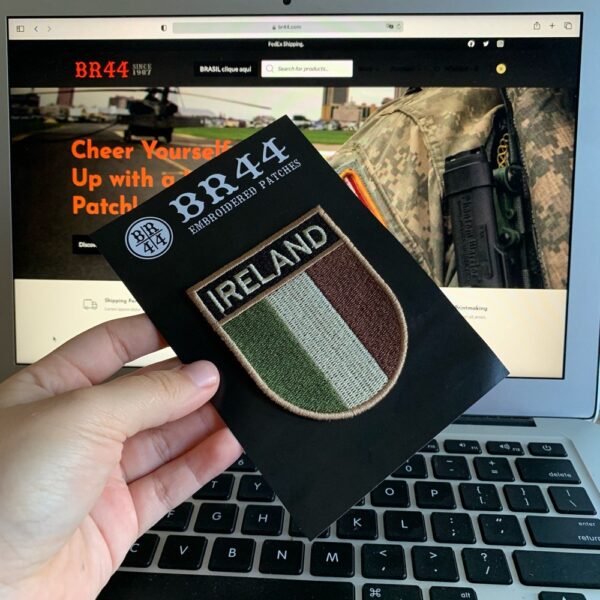 BP0059ET03 Bandeira Irlanda Patch Bordado Termo Adesivo - Imagem 3