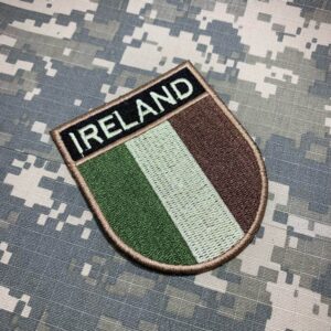 BP0059ET03 Bandeira Irlanda Patch Bordado Termo Adesivo