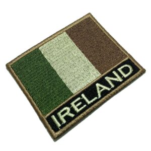 BP0059NT03 Bandeira Irlanda Patch Bordado Termo Adesivo