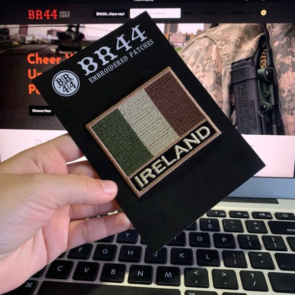 BP0059NT03 Bandeira Irlanda Patch Bordado Termo Adesivo - Imagem 3