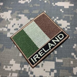 BP0059NT03 Bandeira Irlanda Patch Bordado Termo Adesivo