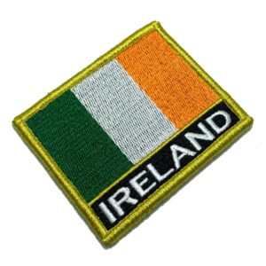 BP0059NV01 Bandeira Irlanda Patch Bordado Fecho Contato