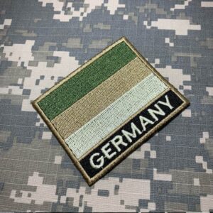BP0081NT03 Bandeira Alemanha Patch Bordado Termo Adesivo