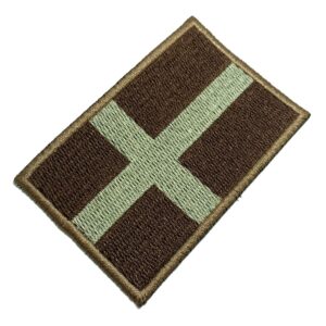 BP0087T04 Bandeira Suécia Patch Bordado Termo Adesivo