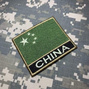 BP0195NT03 Bandeira China Patch Bordado Termo Adesivo