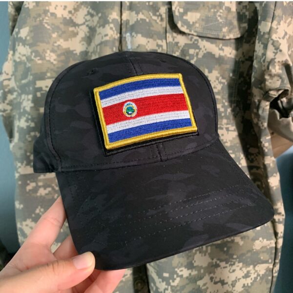 BP0201V01 Bandeira Costa Rica Patch Bordado Fecho Contato - Imagem 4