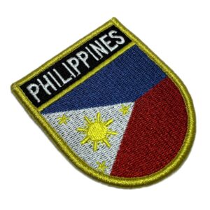 BP0218EV01 Bandeira Filipinas Patch Bordado Fecho Contato
