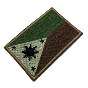 BP0218T03 Bandeira Filipinas Patch Bordado Termo Adesivo