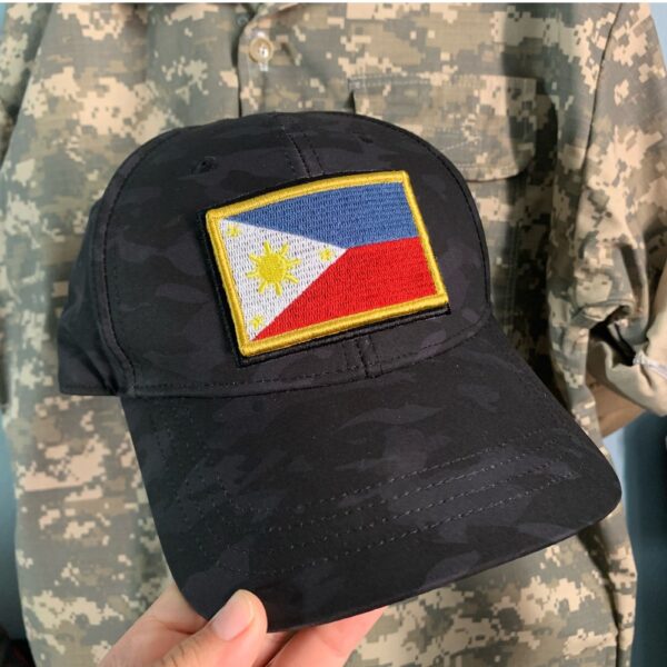 BP0218V01 Bandeira Filipinas Patch Bordado Fecho Contato - Imagem 4