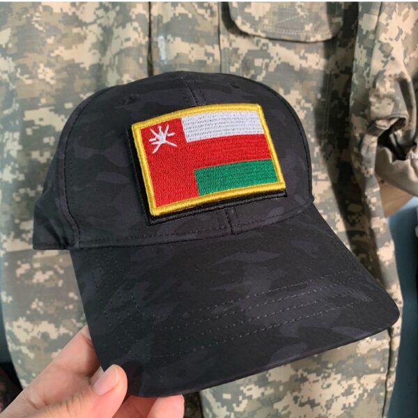 BP0219V01 Bandeira Omã Patch Bordado Fecho Contato - Imagem 4