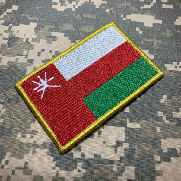 BP0219V21 Bandeira Omã Patch Bordado Fecho Contato - Imagem 2