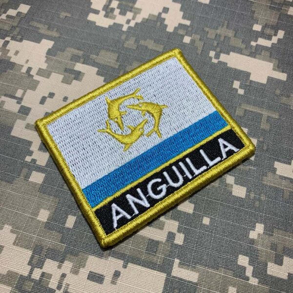 BP0223NV01 Bandeira Anguilla Patch Bordado Fecho Contato - Imagem 3