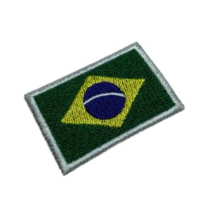BP0405T16 Bandeira Brasil Patch Bordado Termo Adesivo