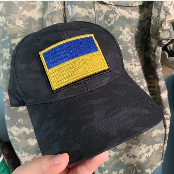BP0408V01 Bandeira Ucrânia Patch Bordado Fecho Contato - Imagem 4