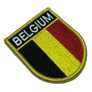 BPBEEV001 Bandeira Bélgica Patch Bordado Fecho Contato