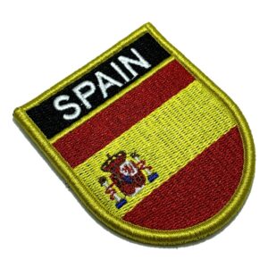 BPESEV001 Bandeira Espanha Patch Bordado Fecho Contato