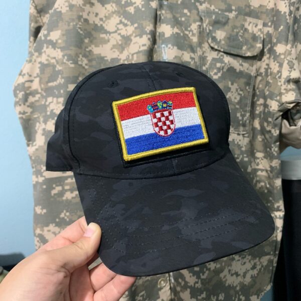 BPHRV001 Bandeira Croácia Patch Bordado Fecho Contato - Imagem 4