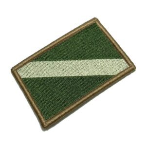 BD0175V03 Bandeira Mergulhador Patch Bordado Fecho Contato