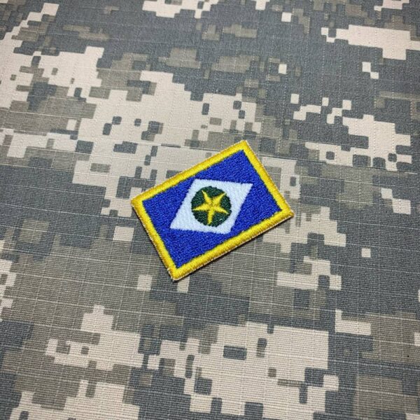 BE0193T31 Bandeira Mato Grosso Brasil Bordado Termo Adesivo - Imagem 3