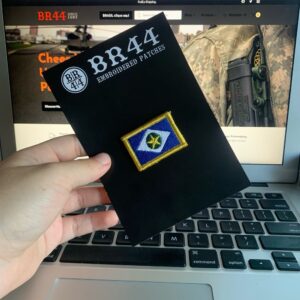 BE0193V31 Bandeira Mato Grosso Brasil Bordado Fecho Contato