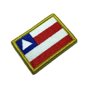 BEBRBAV11 Bandeira Bahia Brasil Bordado Patch Fecho Contato