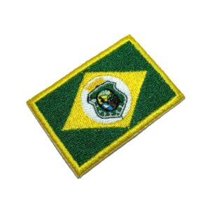 BEBRCET011 Bandeira Ceará Brasil Patch Bordado Termo Adesivo