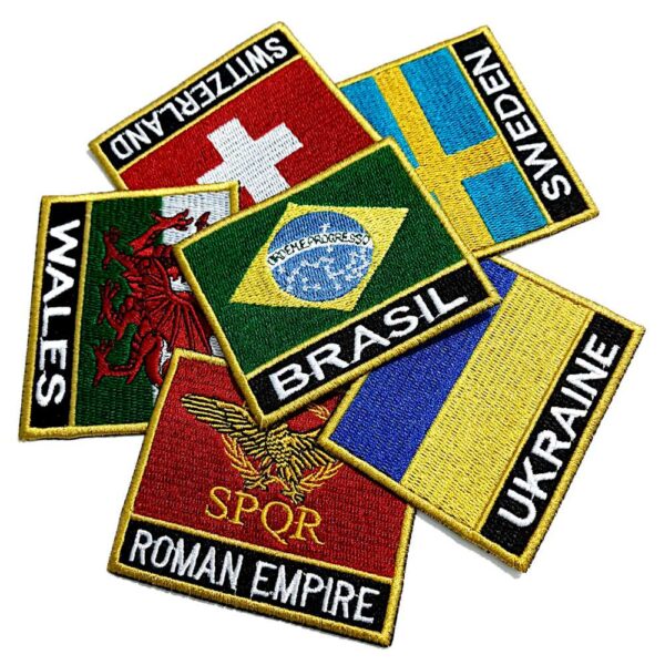 BN01 Bandeiras Países Estados Brasileiros e Estados Unidos 7,5×6,3 cm.