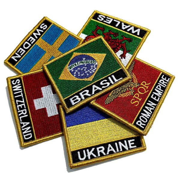 BN01 Bandeiras Países Estados Brasileiros e Estados Unidos 7,5×6,3 cm. - Imagem 2