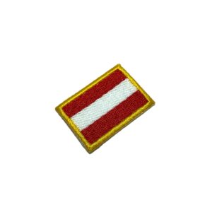 BP0003T31 Bandeira Áustria Patch Bordado Termo Adesivo