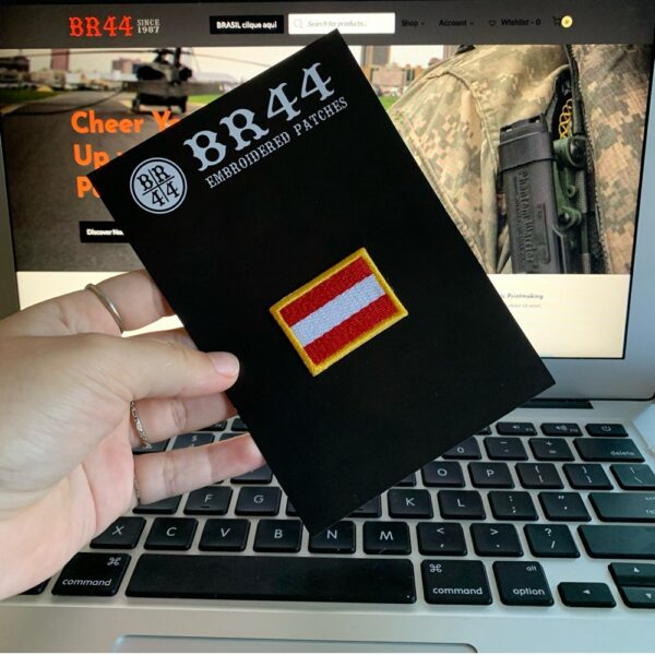 BP0003T31 Bandeira Áustria Patch Bordado Termo Adesivo - Imagem 2