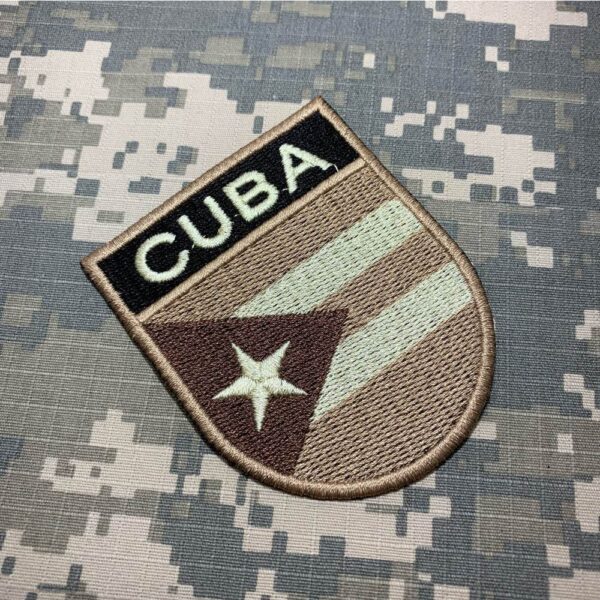 BP0010ET04 Bandeira Cuba Patch Bordado Termo Adesivo - Imagem 2