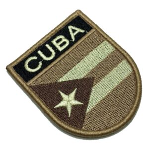 BP0010EV04 Bandeira Cuba Patch Bordado Fecho Contato