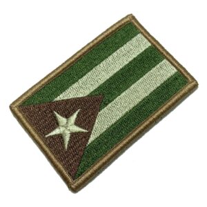 BP0010V03 Bandeira Cuba Patch Bordado Fecho Contato