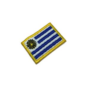 BP0023T31 Bandeira Uruguai Patch Bordado Termo Adesivo