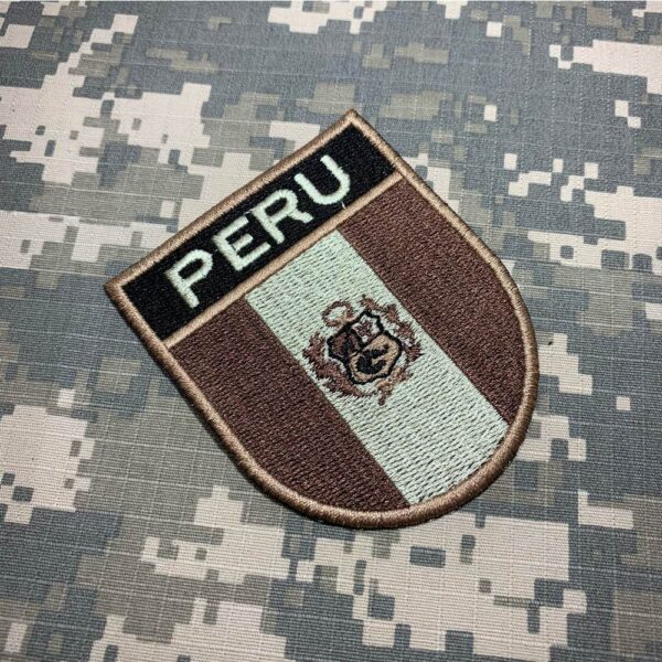 BP0028ET04 Bandeira Peru Patch Bordado Termo Adesivo - Imagem 2