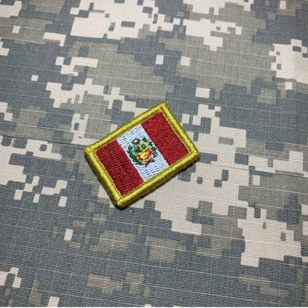 BP0028V31 Bandeira Peru Patch Bordado Fecho Contato - Imagem 3